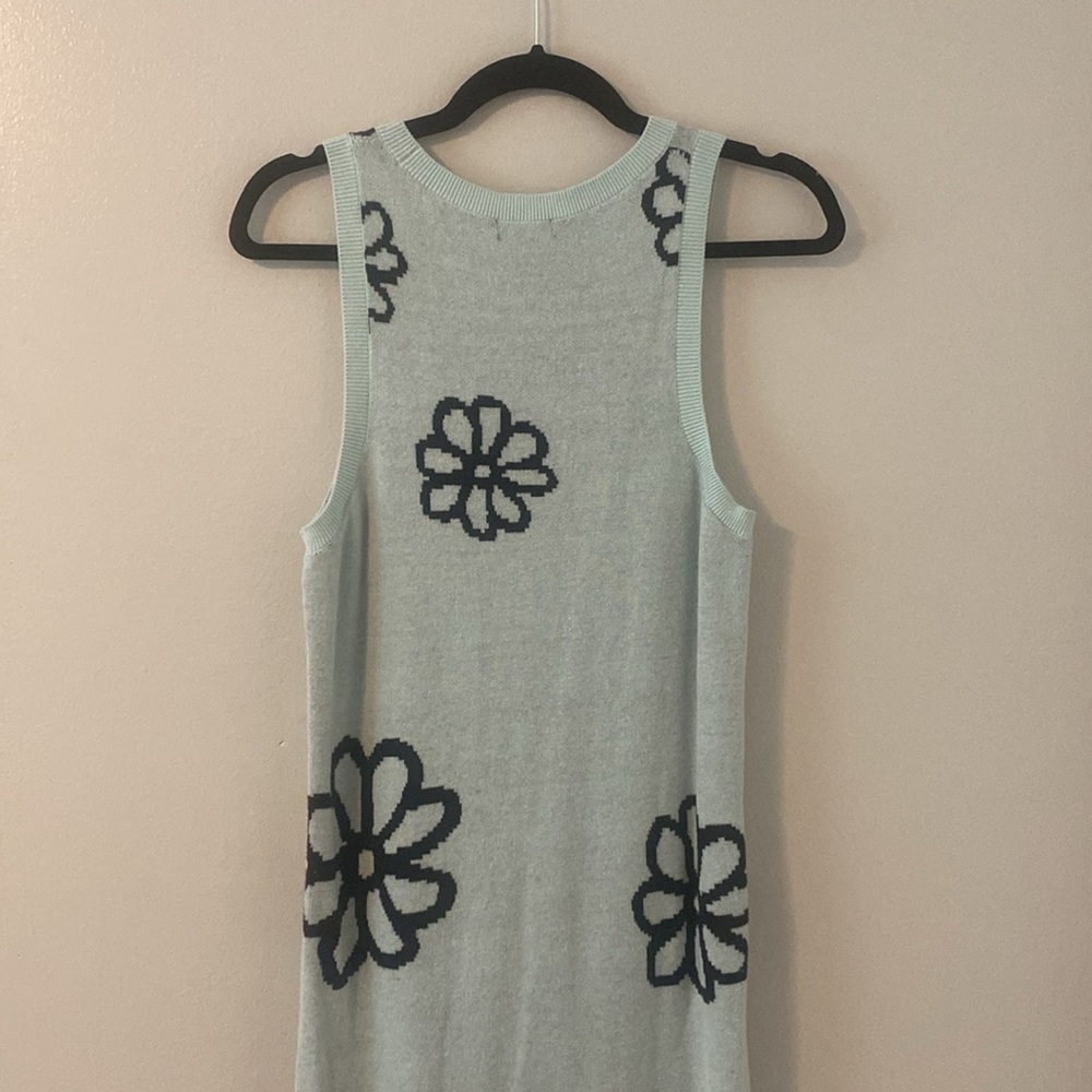 Wild Fable Sleeveless Jacquard Floral Print Sweater Midi Dress - Picture 5 of 5